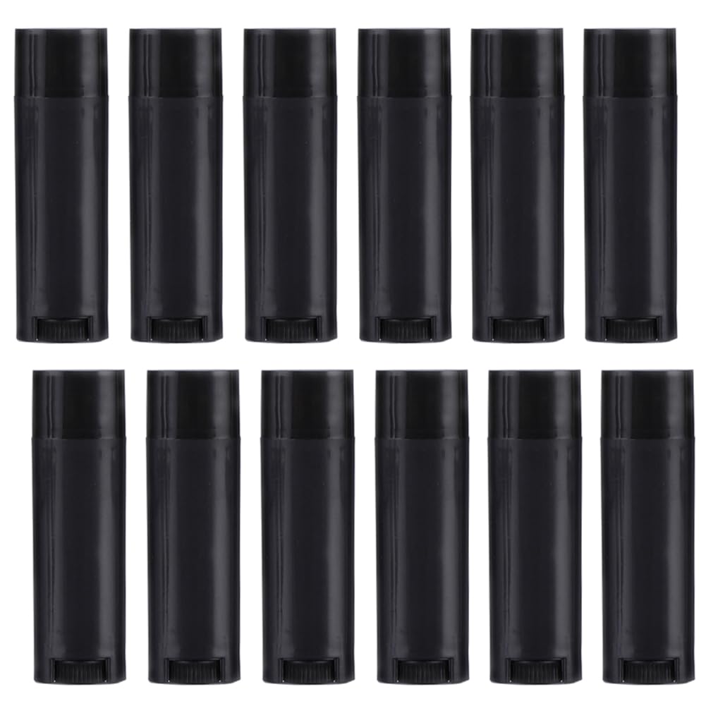 20Pcs 4.5Ml 0.15Oz Empty Oval Plastic Refillable Lip Gloss Tubes Holder Lipstick Lip Balm Containers For Make Up Deodorant Crayo