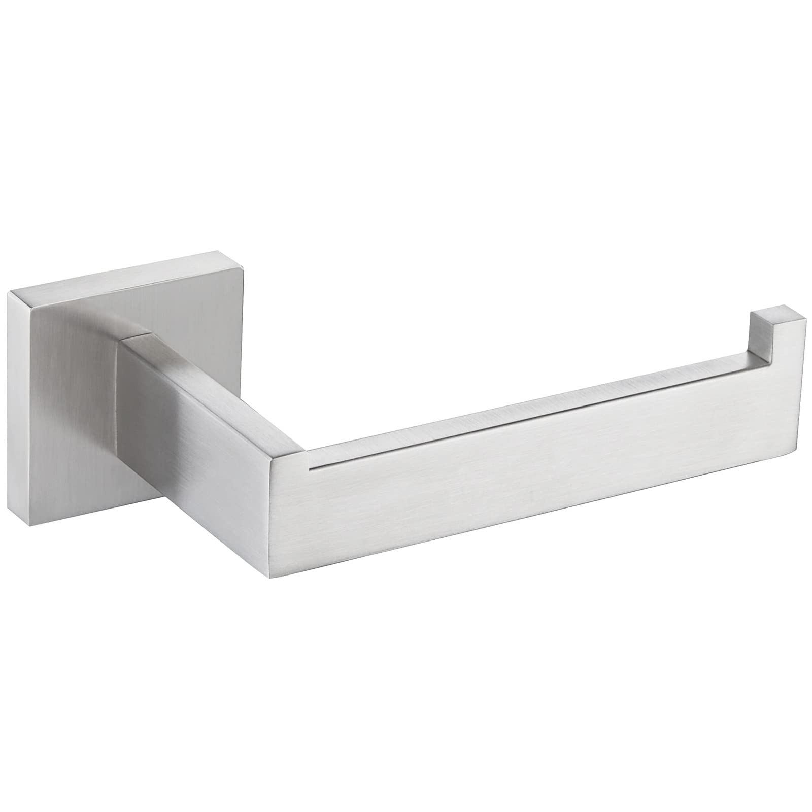 Toilet Paper Holder Brushed Nickel, Angle Simple Sus304 Stainless Steel Bathroom Tissue Holder, Open Arm Toilet Tissue Roll Hang
