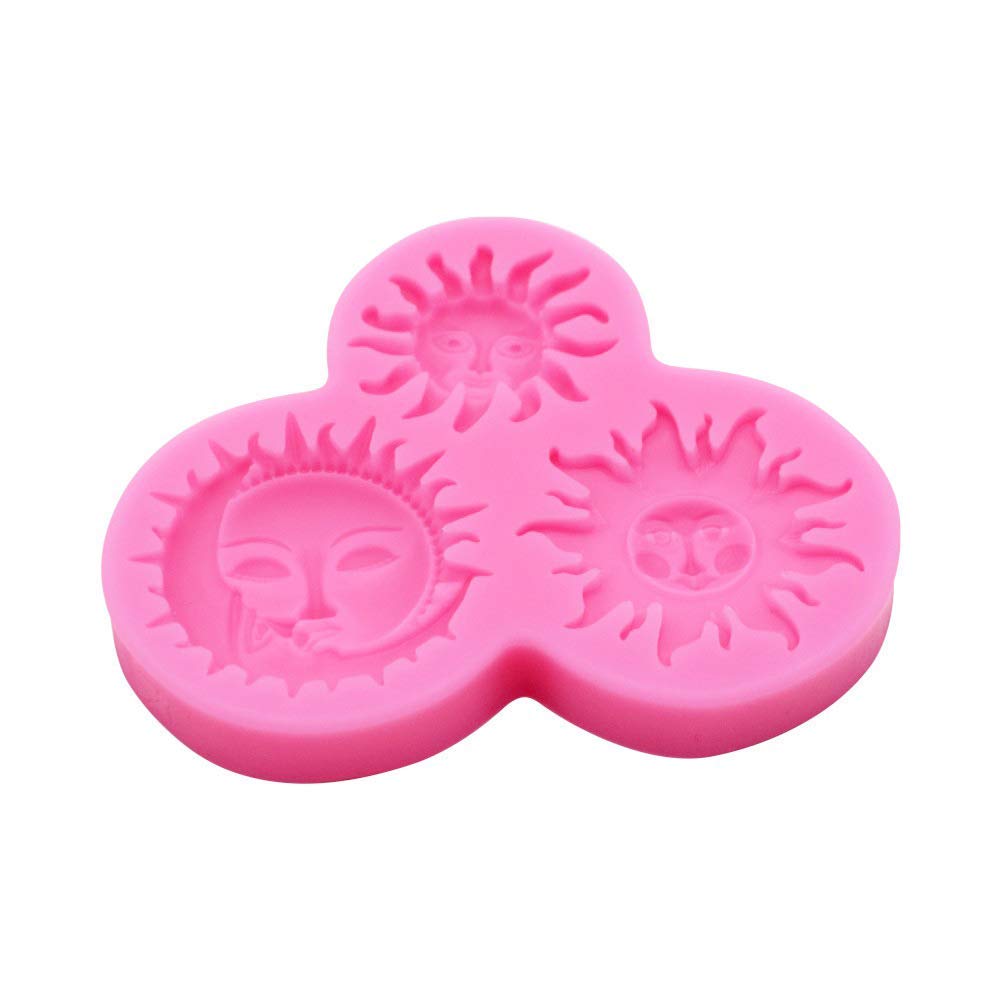 Sun And Face Silicone Fondant Mold Chocolate Candy Mold Cake Decorating Tool Epoxy Resin Casting Mold Diy Making Keychain Molds
