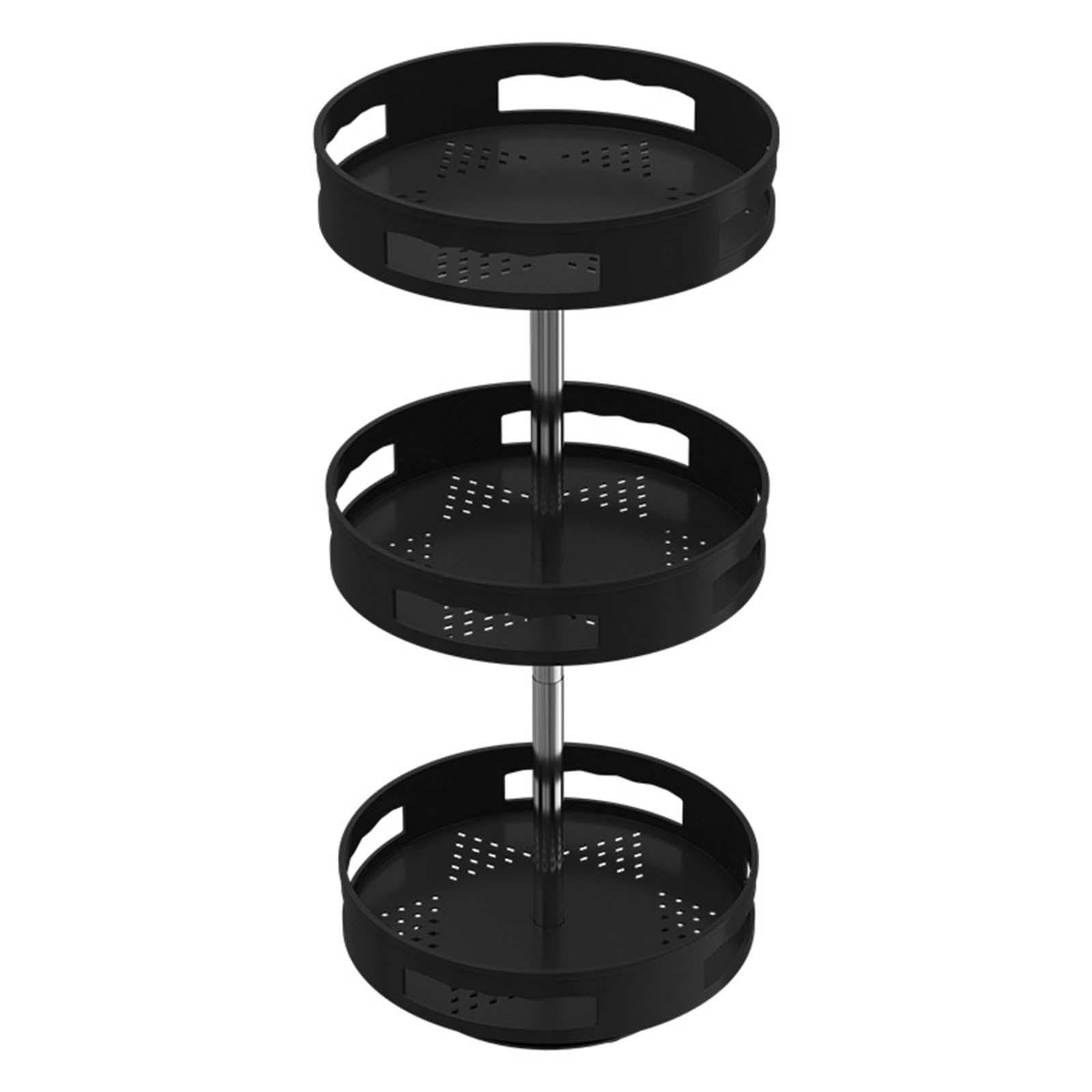 Merishopp Lazy Susan Organizer Pantry Storage Solid 360 Access For Snacks Countertop Office Single Tier