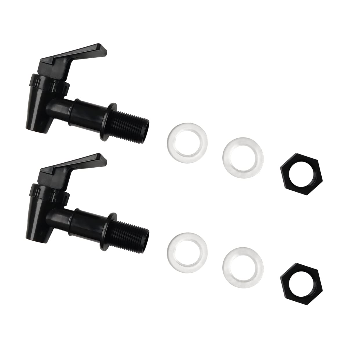2 Pcs Replacement Cooler Faucet, Reusable Spigot Spout Water Beverage Lever Pour Dispenser Valve Water Crock Water Tap, Bpa Free