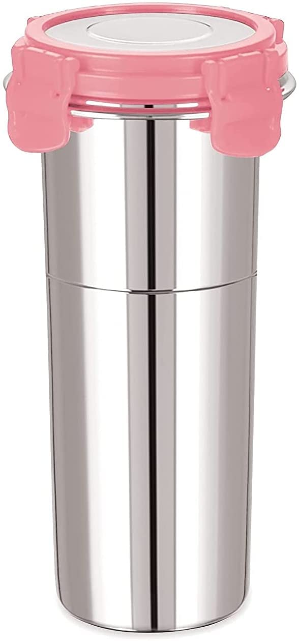 Omazing Kitchen Stainless Steel Tumbler With Lid Leak Proof | Glass Tumbler Steel Lid | Steel Glass With Lid | Airtight Freezer 