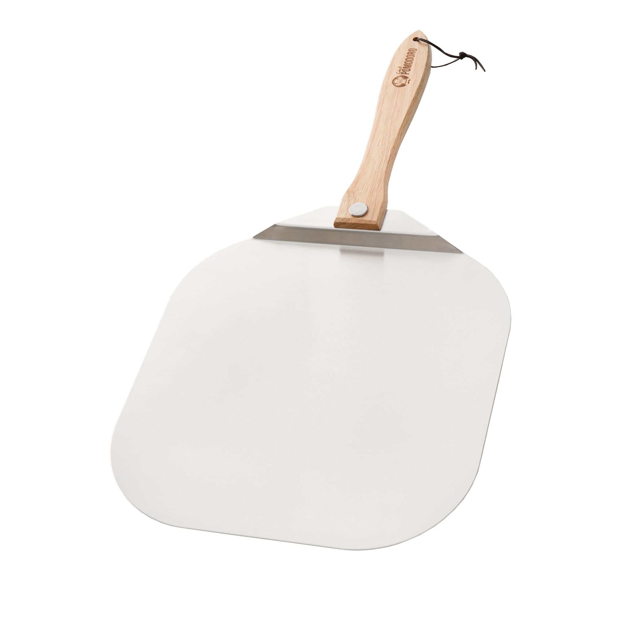 Chef Pomodoro Pizza Peel 16 inch, Pizza Spatula with Foldabe Wood Handle for Easy Storage, Pizza Accessory for Homemade Pizza