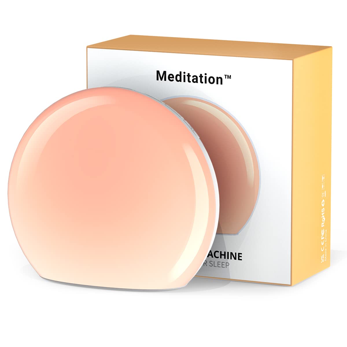 Meditation White Noise Sound Machine With 30 Soothing Sounds 12 Colors Night Light 10 Brightness Levels 32-Level Volume Control