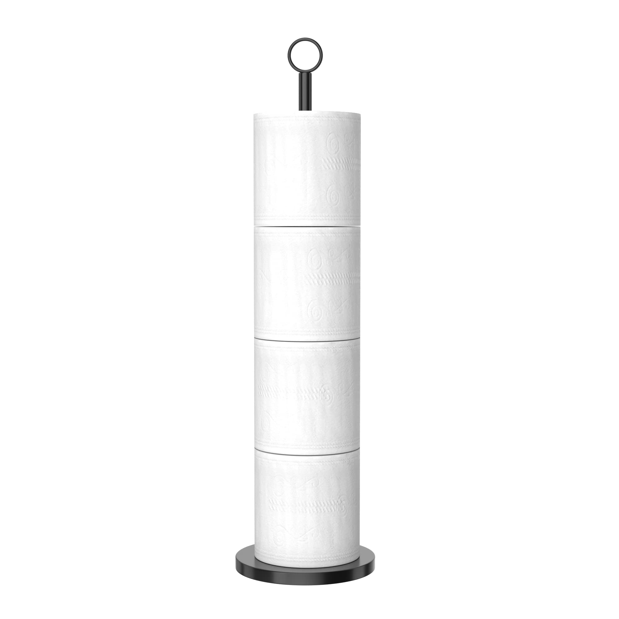 Toilet Paper Holder Stand(With Reserve Function), Free-Standing Toilet Paper Storage Holder, Stainless Steel Toilet Roll Holder