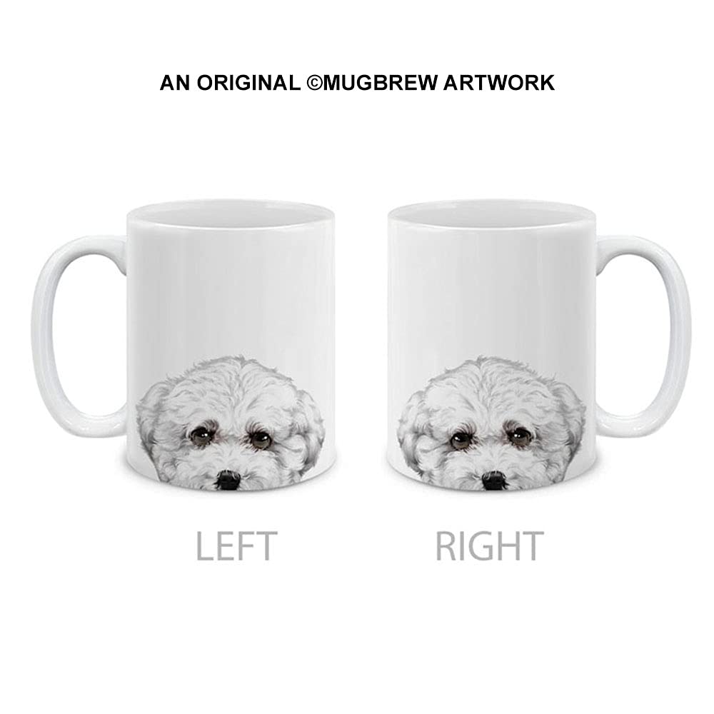 Mugbrew Bichon Frise Dog Ceramic Coffee Mug Tea Cup, 11 Oz