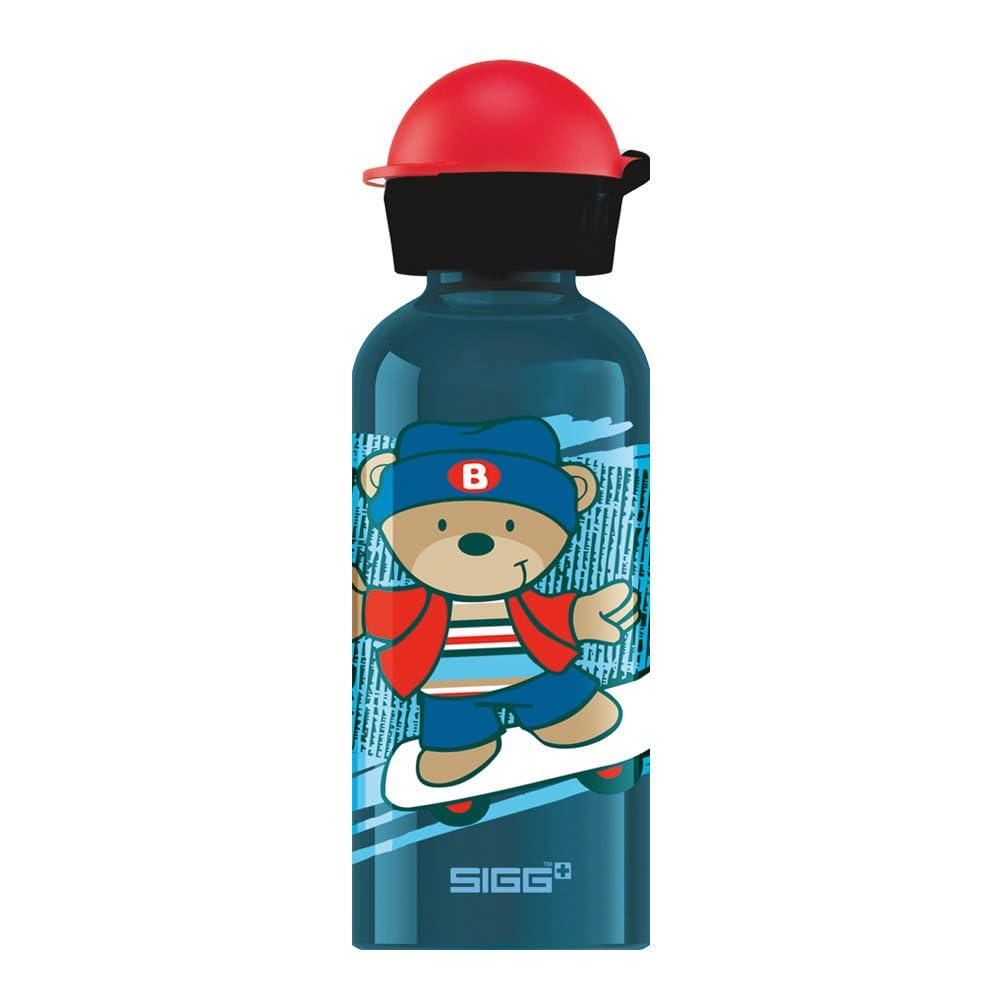 SIGG - Kids Water Bottle - Skate - Leakproof - Lightweight - BPA Free - Aluminum - 13 Oz