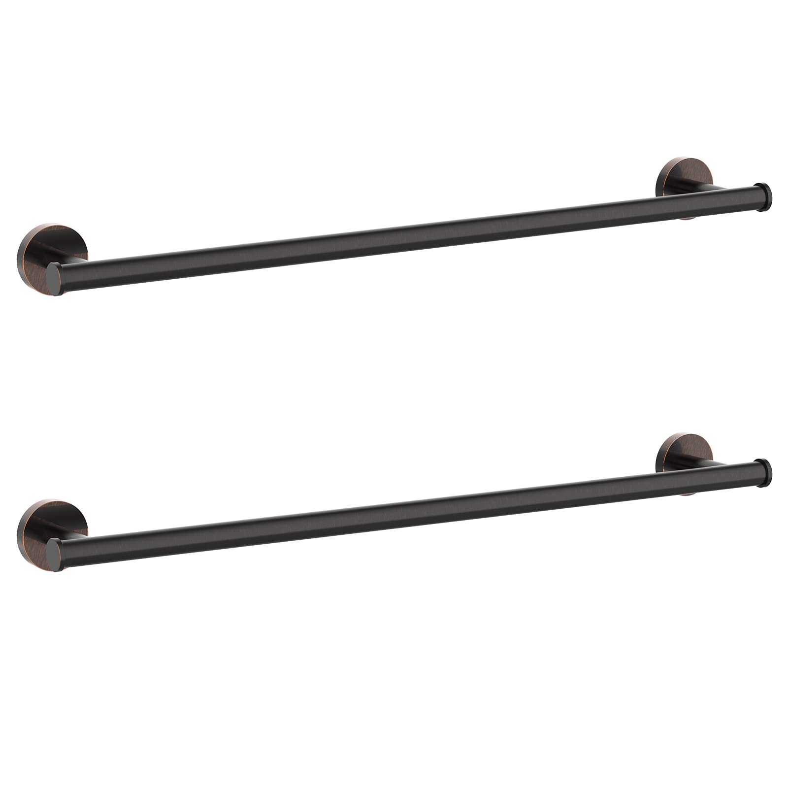 Cilee 2 Pieces Oil Rubbed Bronze Towel Bar Set, Hand Towel Holder Bathroom Hardware Set,24 Inch Towel Racks For Bathroom,Stainle