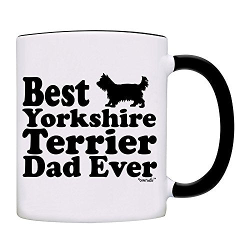 Best Yorkshire Terrier Dad Ever Coffee Dad Mug-0064-Black