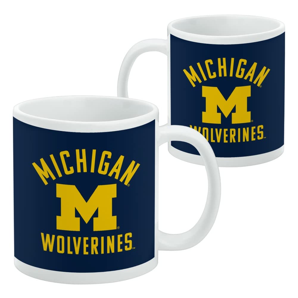 GRAPHICS & MORE University of Michigan Wolverines Logo Ceramic Coffee Mug, Novelty Gift Mugs for Coffee, Tea and Hot Drinks, 11o