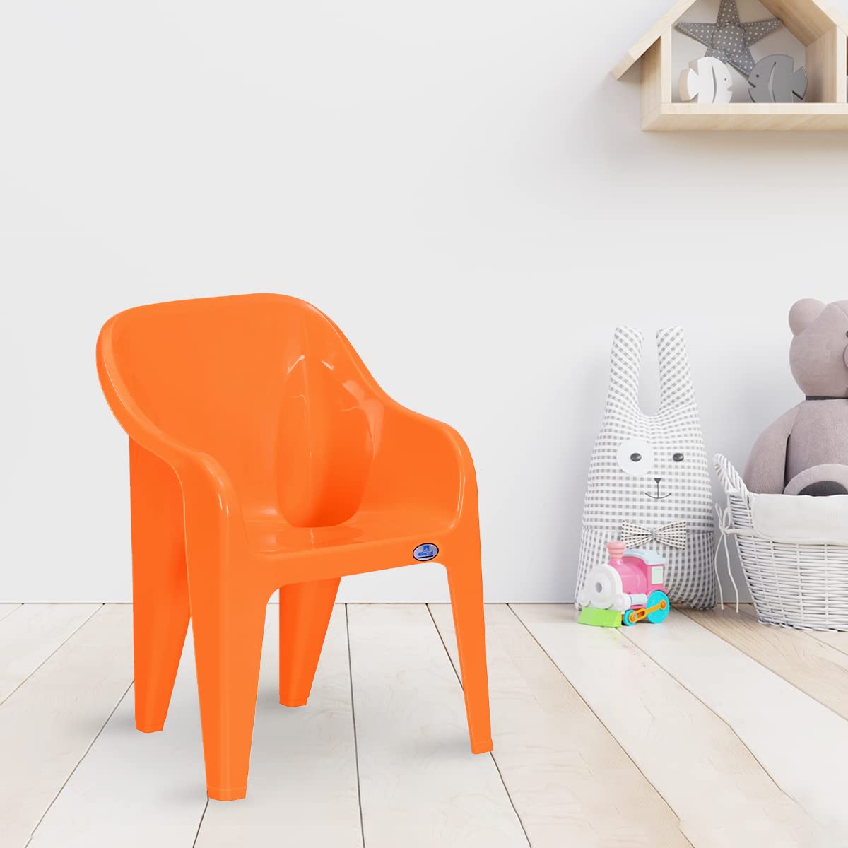 Nilkamal Kids Plastic Chair For Living Room With Arm |Set Of 2 | 3 Year Warranty | For Home, Kids Room, Living Room, Outdoor | O