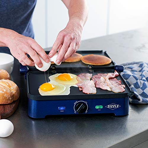 Blue Diamond CC002899-001 Sizzle Deluxe Electric Griddle and Grill Pan  Plates