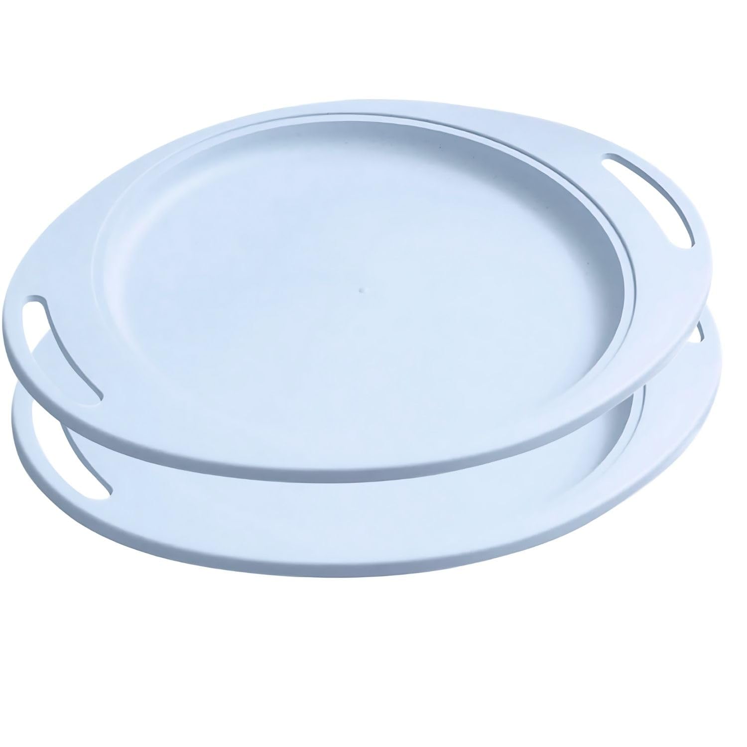 Fs Cool Sturdy Serving Tray With Handles Coffee Appetizer Plate BreakfastKitchen Countertop Makeup Drawer Organizer Table Deco