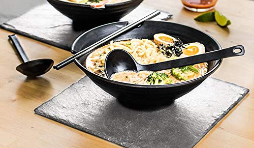 Happy Sales Hssp-Mhxgld, Japanese Style 8.25'' Long Handle Soup Spoon Ramen Ladle Spoon For Udon Ramen Noodle Soup Pho Hot Pot,