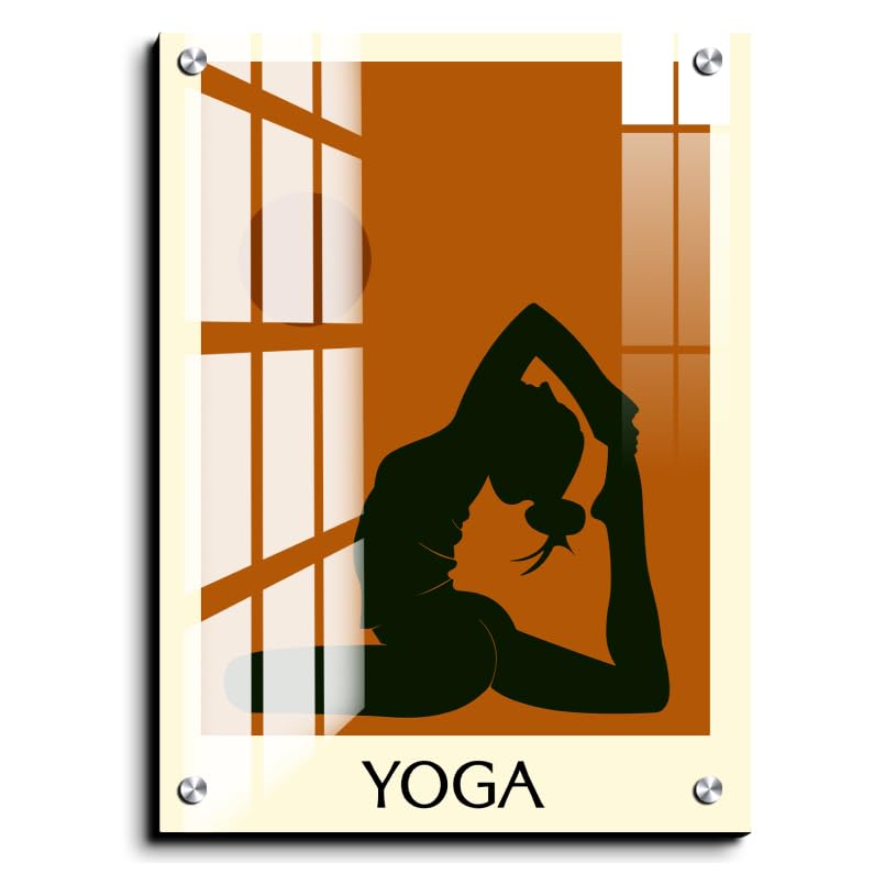 Chalk My Theme Yoga Quote Boho Wall Decor Home Decor, Living Room, Bedroom, Cafe, Room Painting For Wall Decoration -15 x 20 Inc