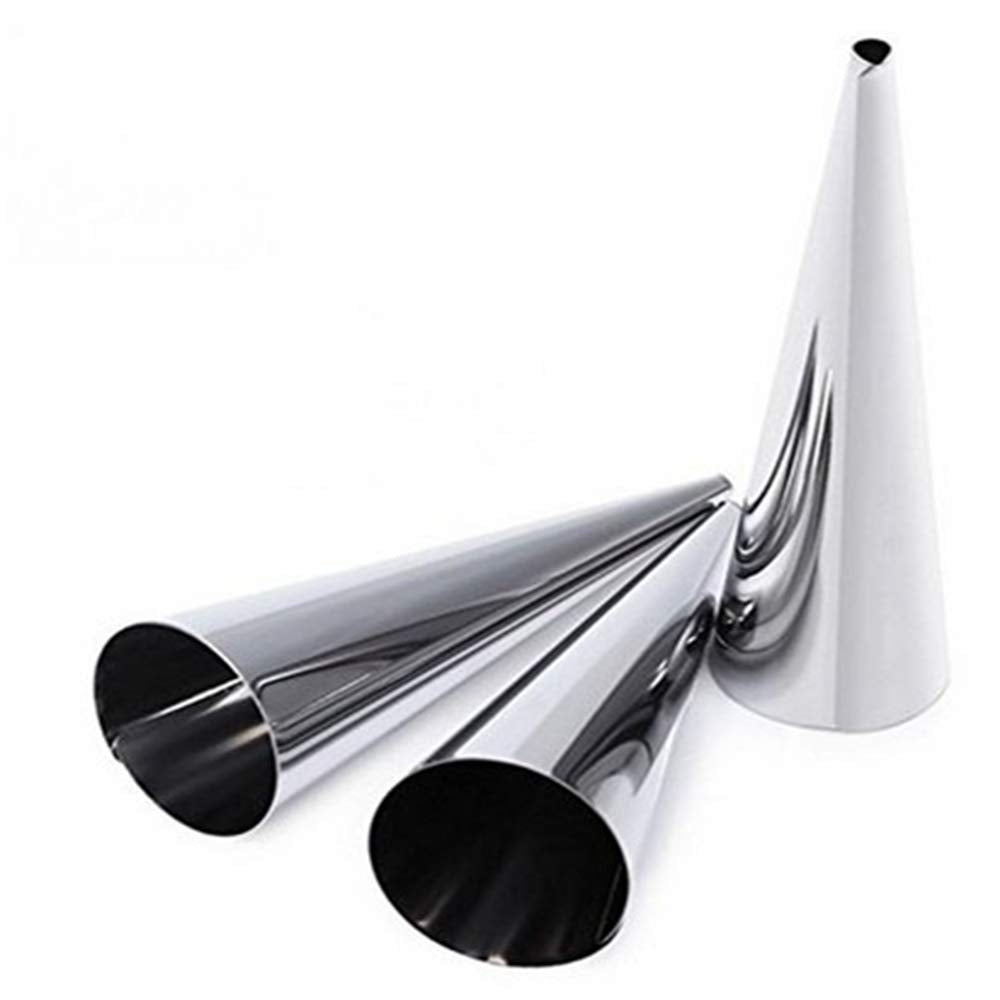 Hofumix Baking Tools Cannoli Tubes Ice Cream Molds Cream Horn Molds Stainless Steel Brioche Molds For Making Croissant Ice Cream
