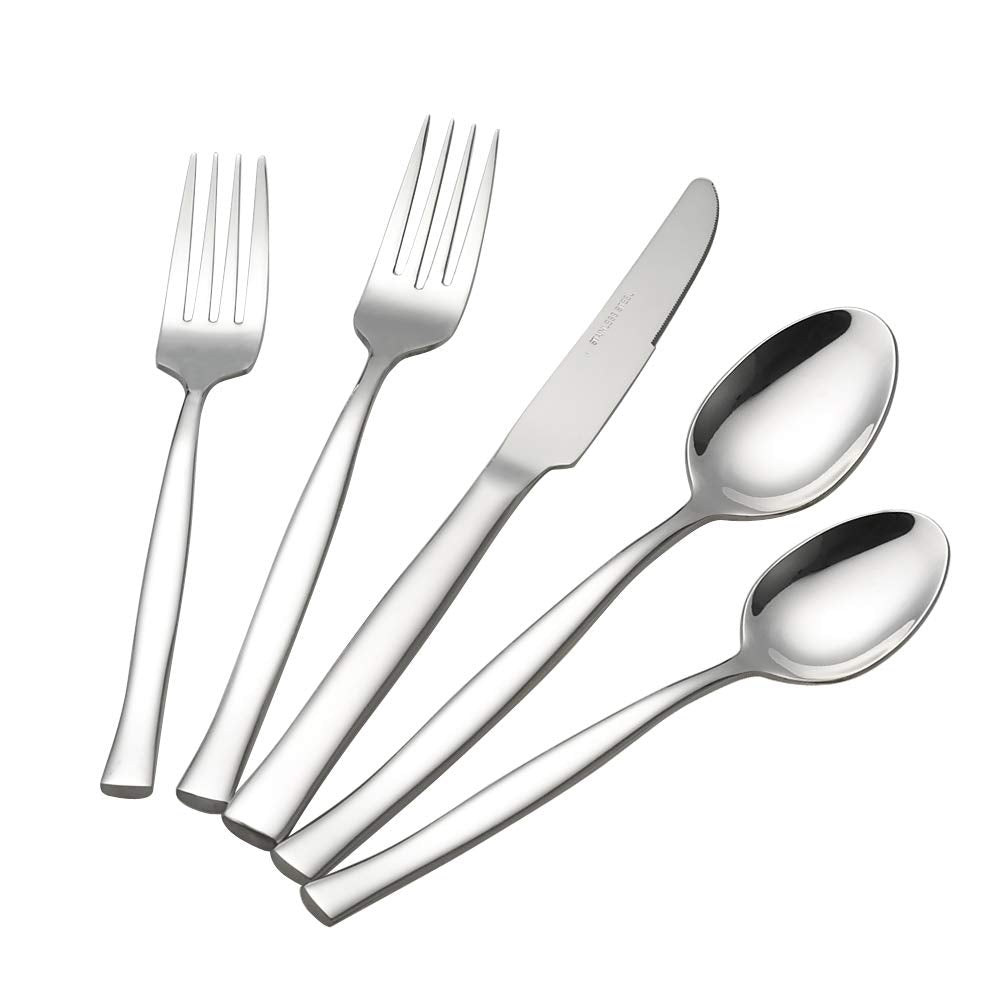 Xowine 40-Pieces Flatware Set, Stainless Steel Cutlery, Service For 8