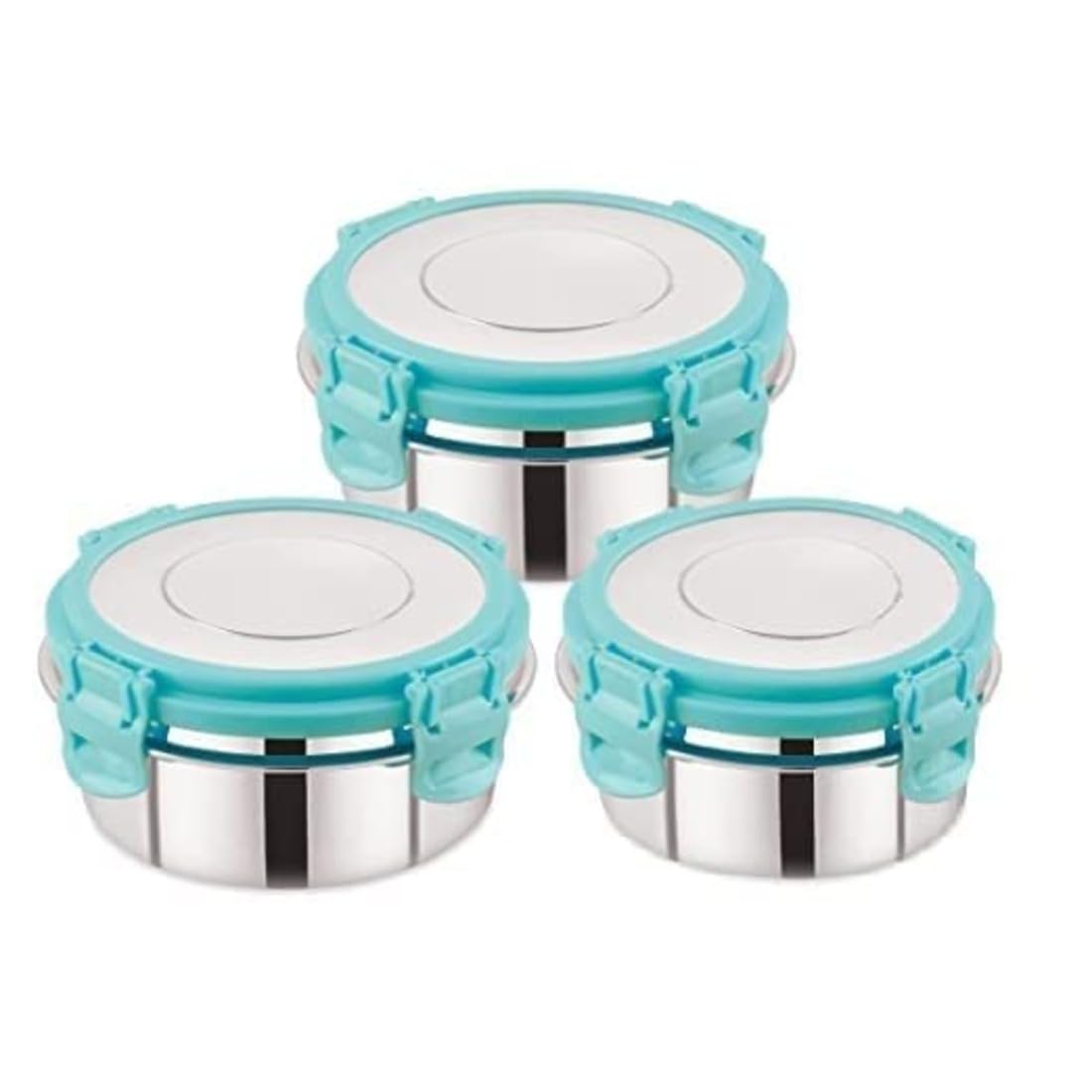Lipsa Enterprise Leak Proof Click And Seal Lock Stainless Steel Storage/Air Tight Tiffin Container/Lunch Container With Lid (150