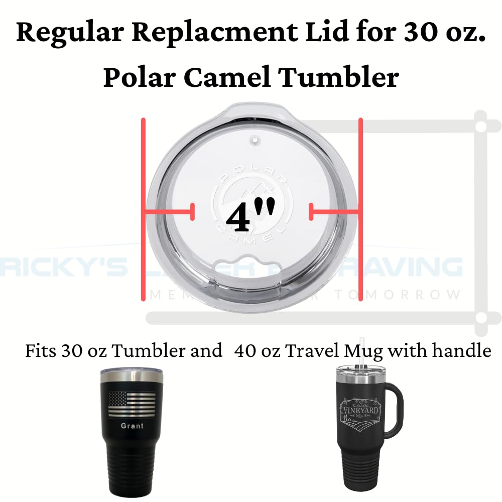 Polar Camel Replacement Lid (30 Oz, Replacement Lid (2-Pack))