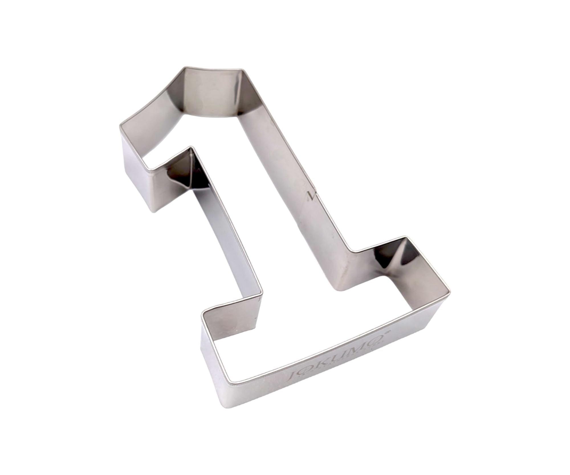 Jokumo 1 Number One Shape Cookie Cutter 4    Birthday Letter Cookie Cutter Mold- 18/0 Stainless Steel