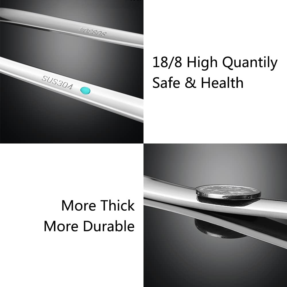Metal Soup Ladle,18/8 Stainless Steel Ladle Spoon And Strainer Scoop Set Of 2 With Holes,Cooking Utensil For Kitchen