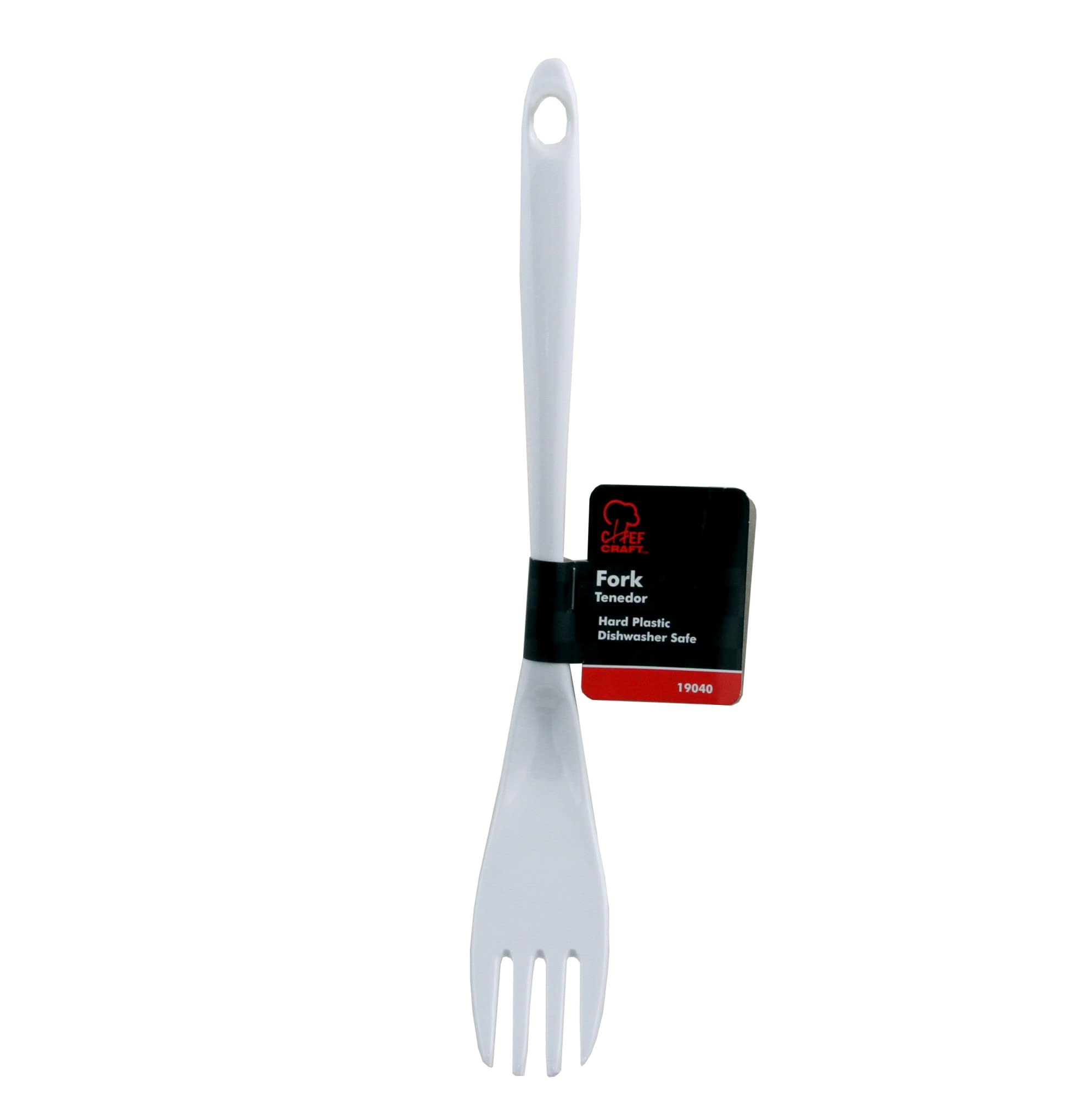 Chef Craft Basic Melamine Meat Fork  12 inch  White