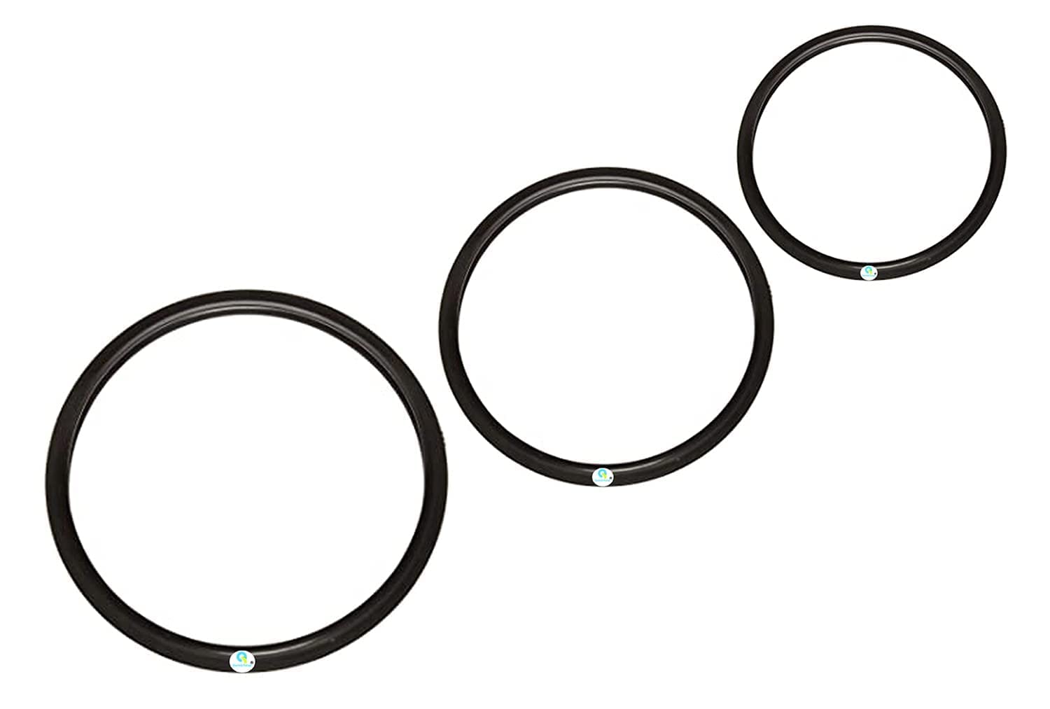 QemiQ Retail BigWet(12.9 cm),MediumDry(11.8 cm),SmallChutney(9.4 cm) JAR Gasket Only FitsMost Mixer Grinders (1 + 1 + 1