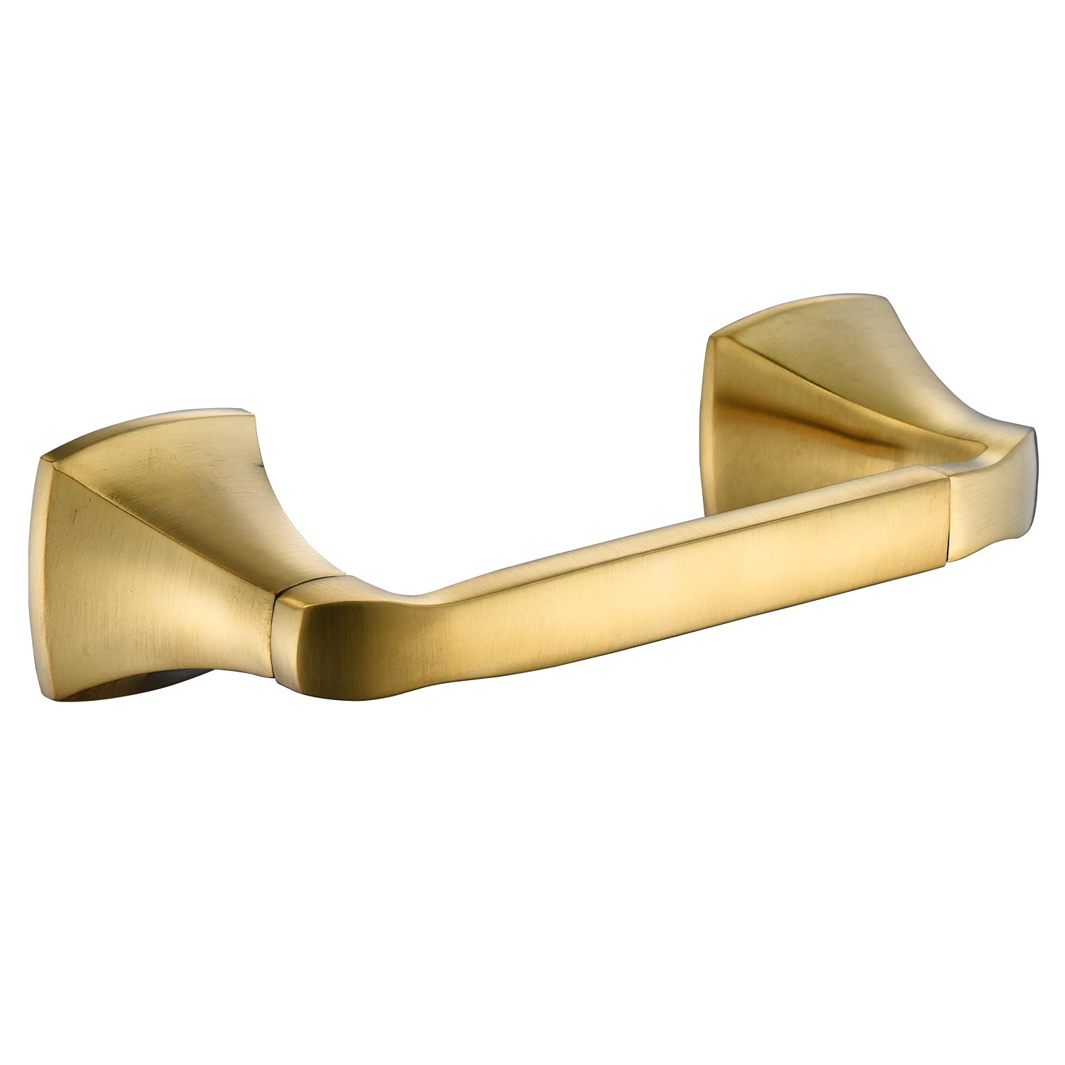 Pivoting Toilet Paper Holder, Brushed Gold, Zinc Construction, Bathroom Accessories