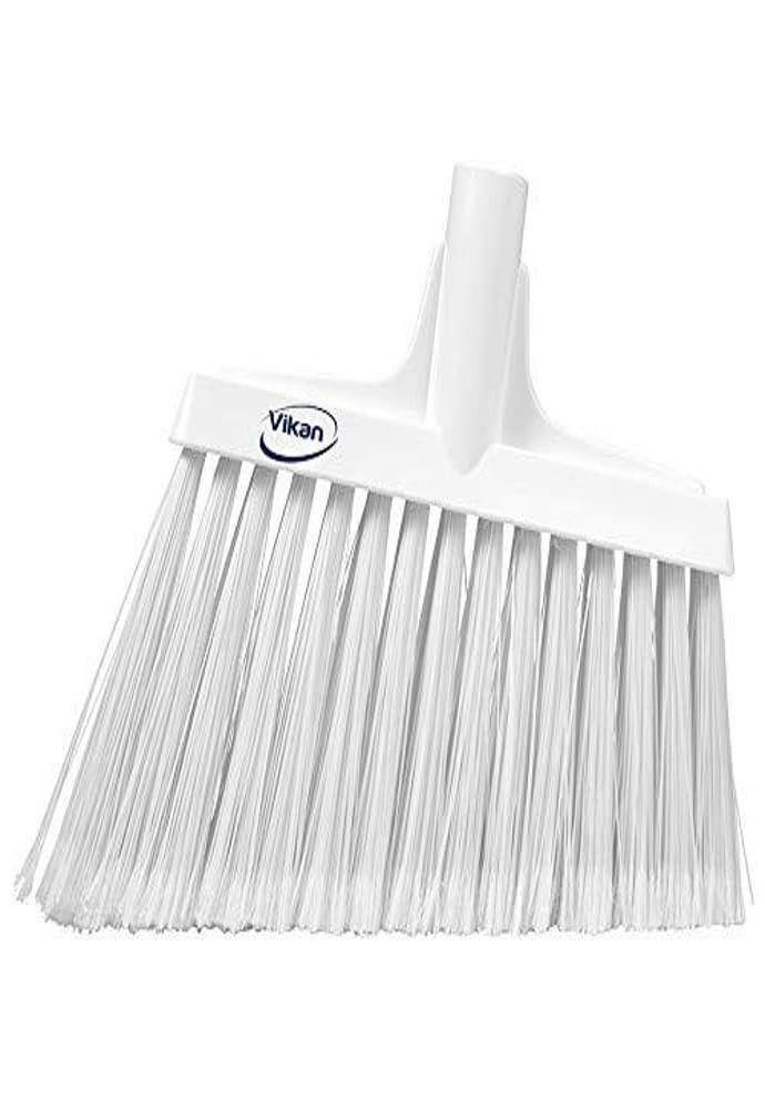 Vikan 29165 Flagged, Soft Angled Broom White