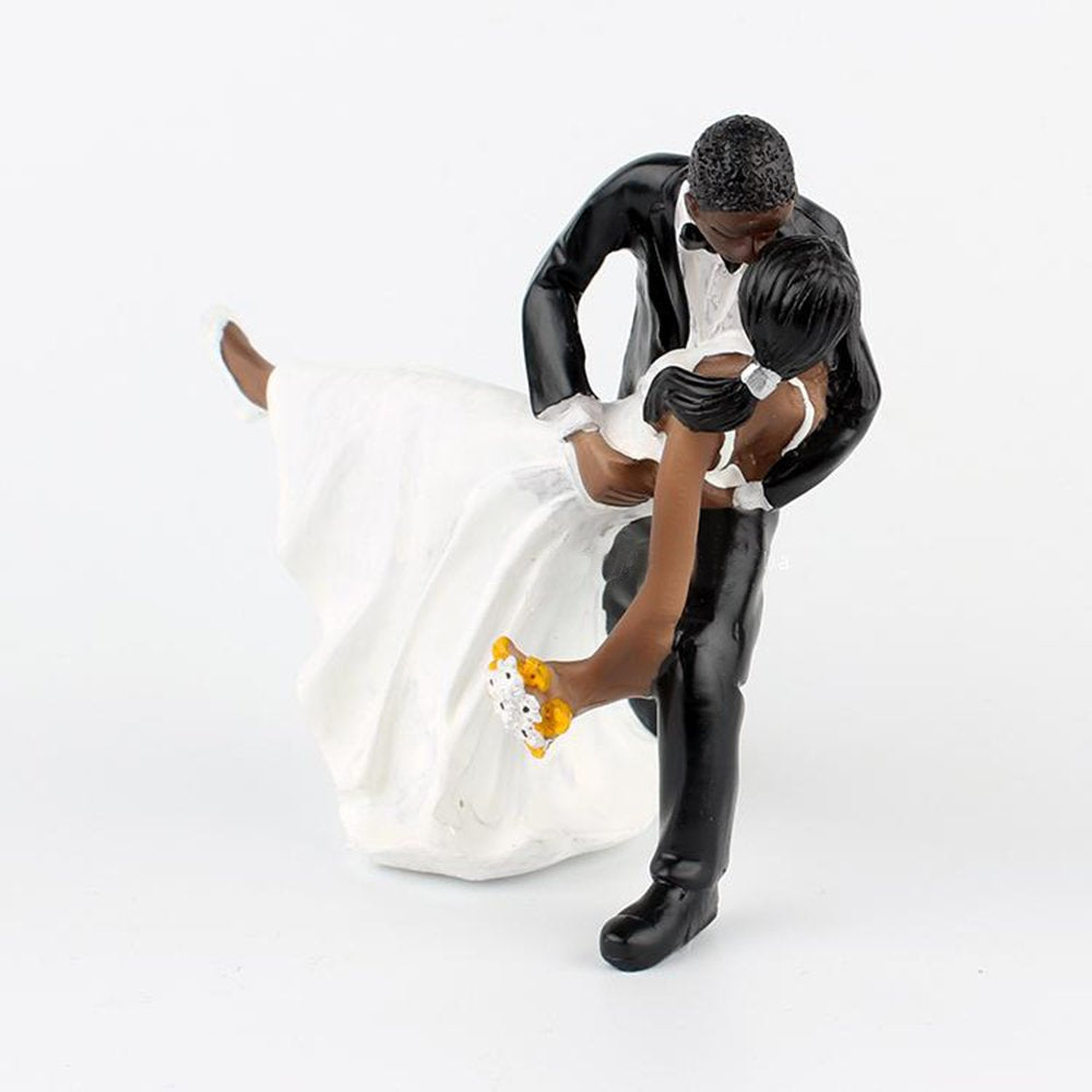 Riverbyland Dancing Couple African American Figurine Wedding Cake Topper
