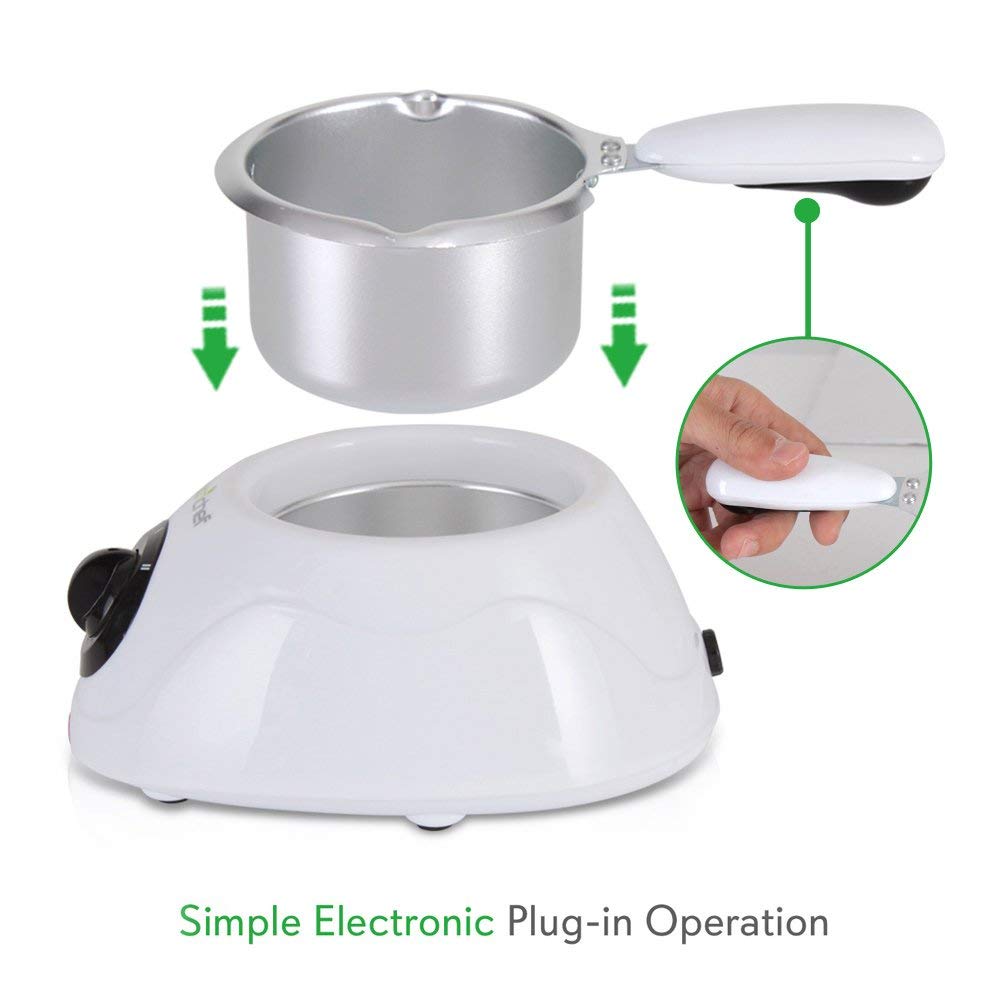 Nutrichef Chocolate Melting Warming Fondue Set - 25W Electric Machine Keep Warm Dipping Function & Removable Pot - Perfect For M