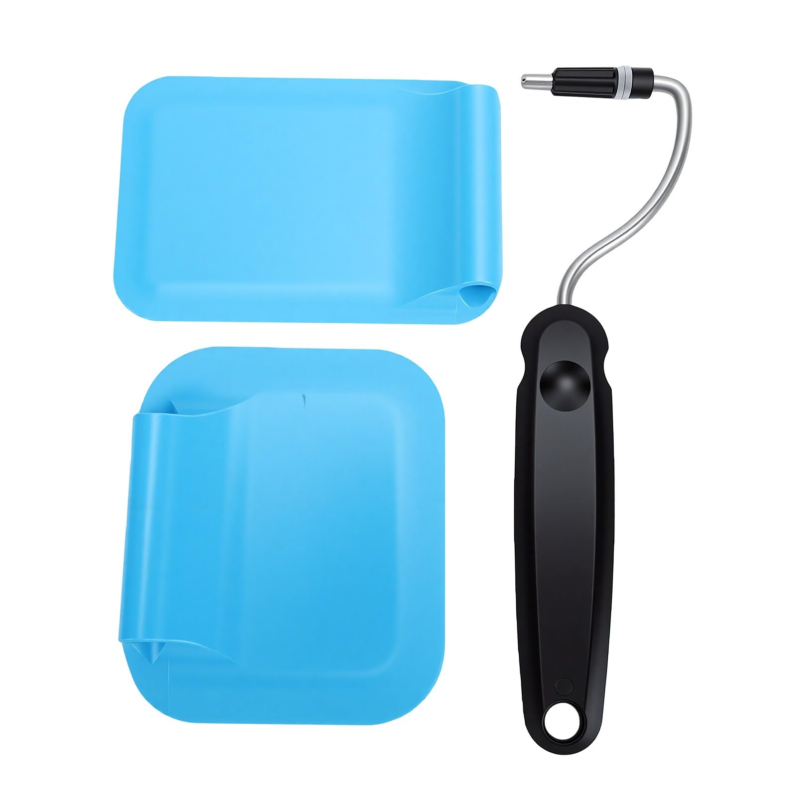 Aqur2020 Adjustable Angle Spatula, Heat Tolerant, Dishwasher Safe (Blue)