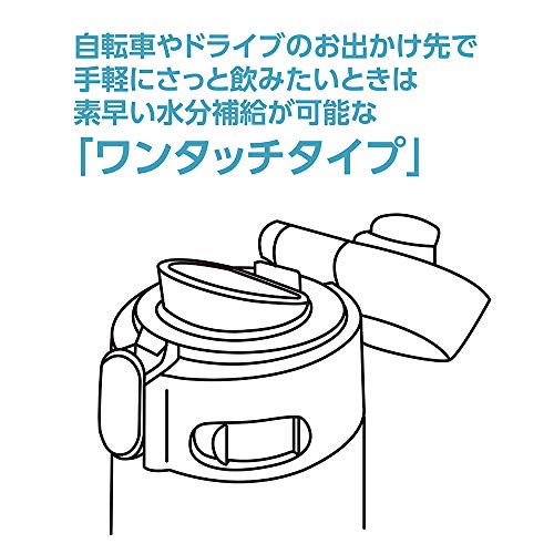 Zojirushi Sm-Ta48Ba Stainless Steel Vacuum Insulated Mug, Black 16-Ounce