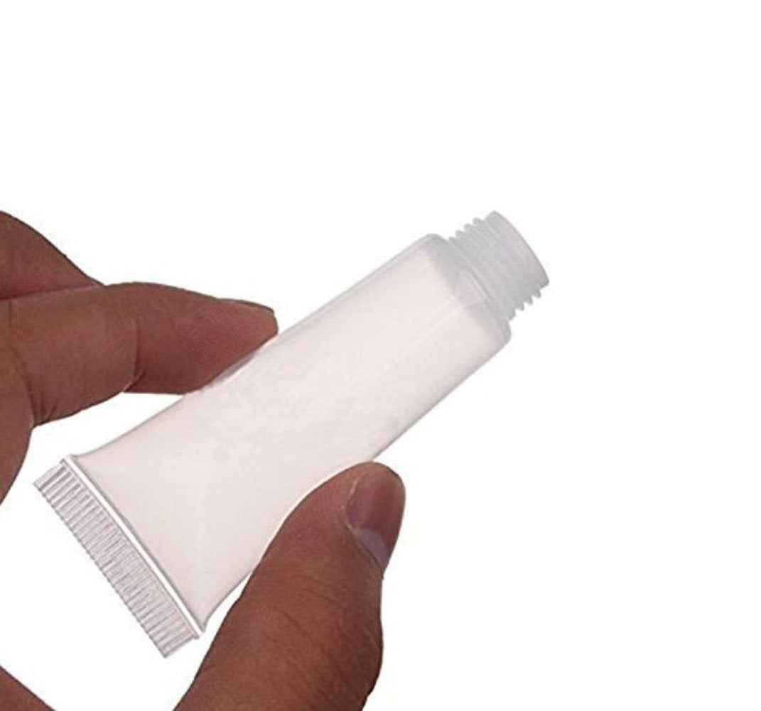 20Pcs 5Ml/5G/0.17Oz Small Empty Refillable Clear Plastic Travel Soft Tubes Cosmetic Sample Packing Vial Container Bottles For Sh