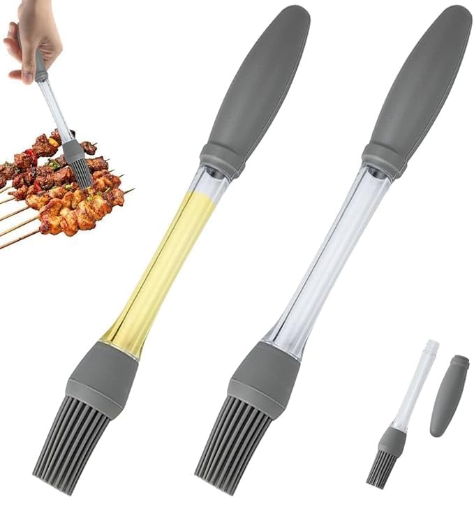 Ncry New Silicone Basting Brushes For Bbq Grill Barbecue Baking Cooking Heat Oil Brushes For Kitchen Utensils A Barbecue Brush (