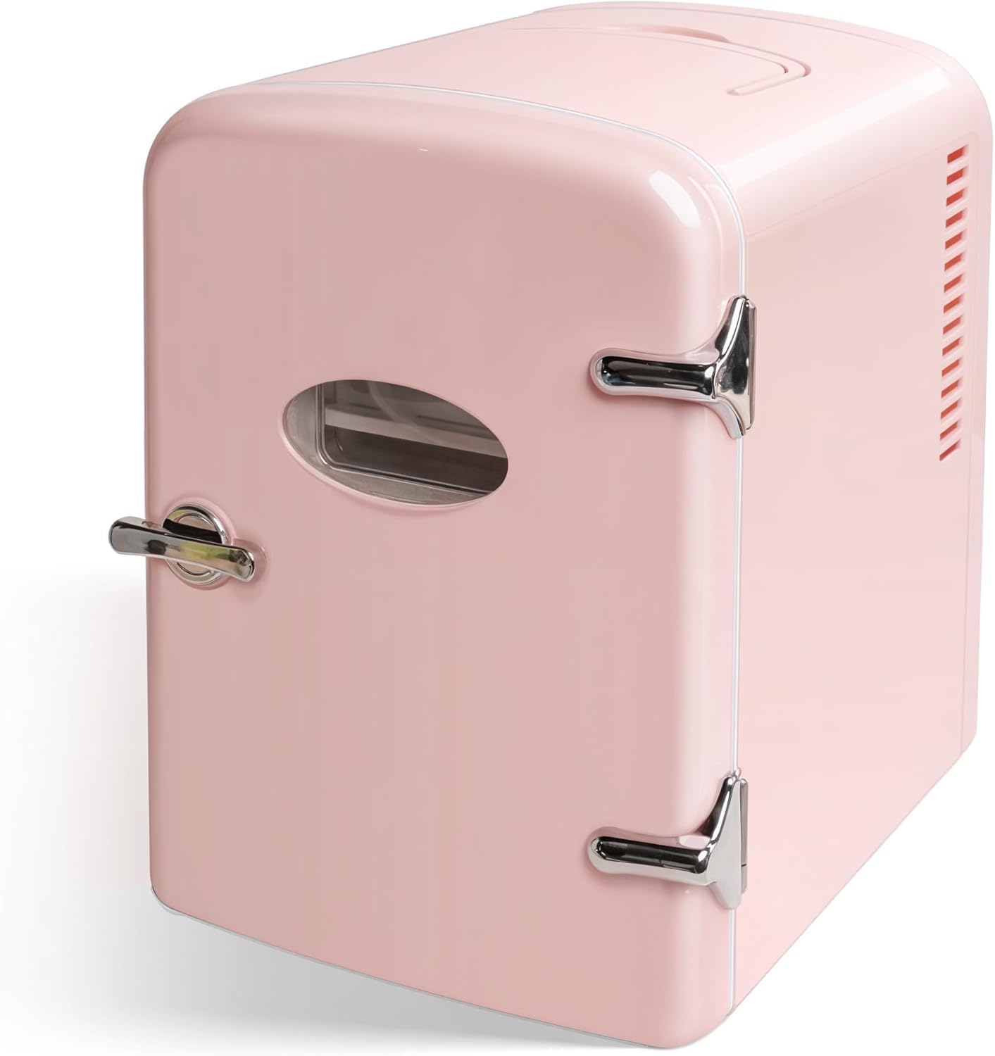 YSSOA 4L Mini Fridge with Observation Window, Portable Warmer & Cooler Six 12oz Cans Compact Refrigerator, 100% Eco Friendly and