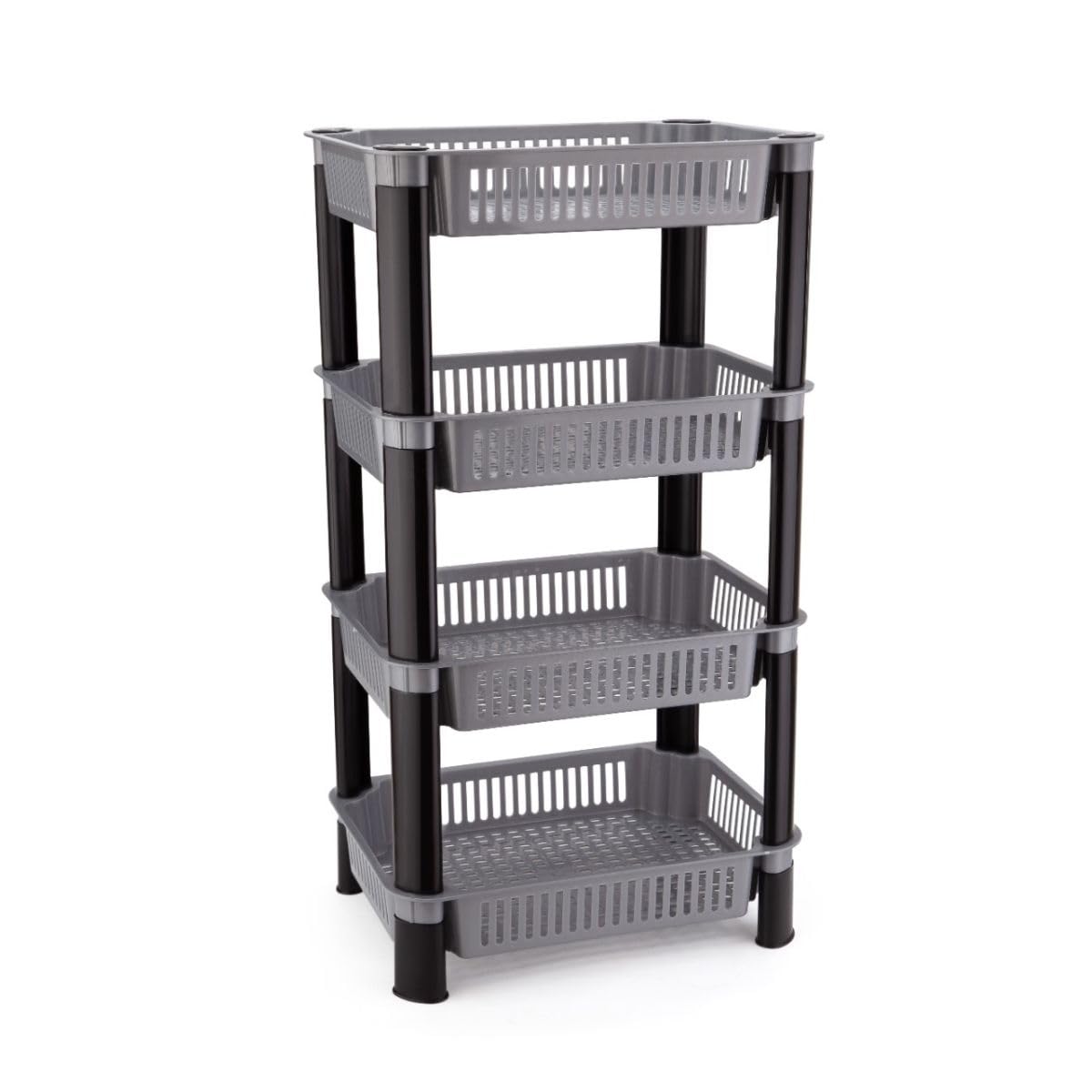 Aexoniz Plastic Rack For Kitchen Square Baskets For Kitchen Items And Accessories MultiLayer Storage Organizer Onion/Potato Rac