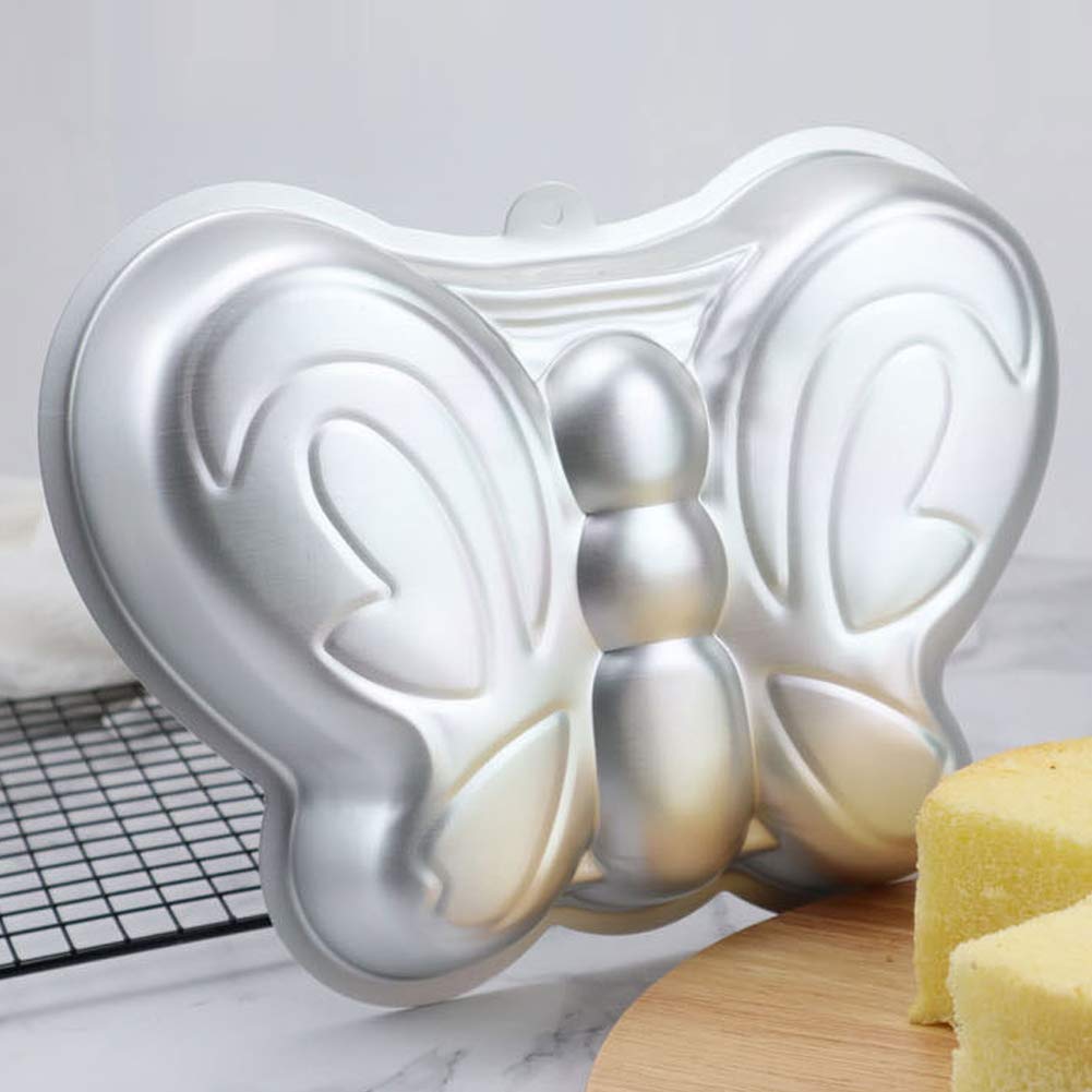 Tinleja Butterfly Cake Pan, Aluminum 3D Decorating Cake Pan,Cake Baking Pan