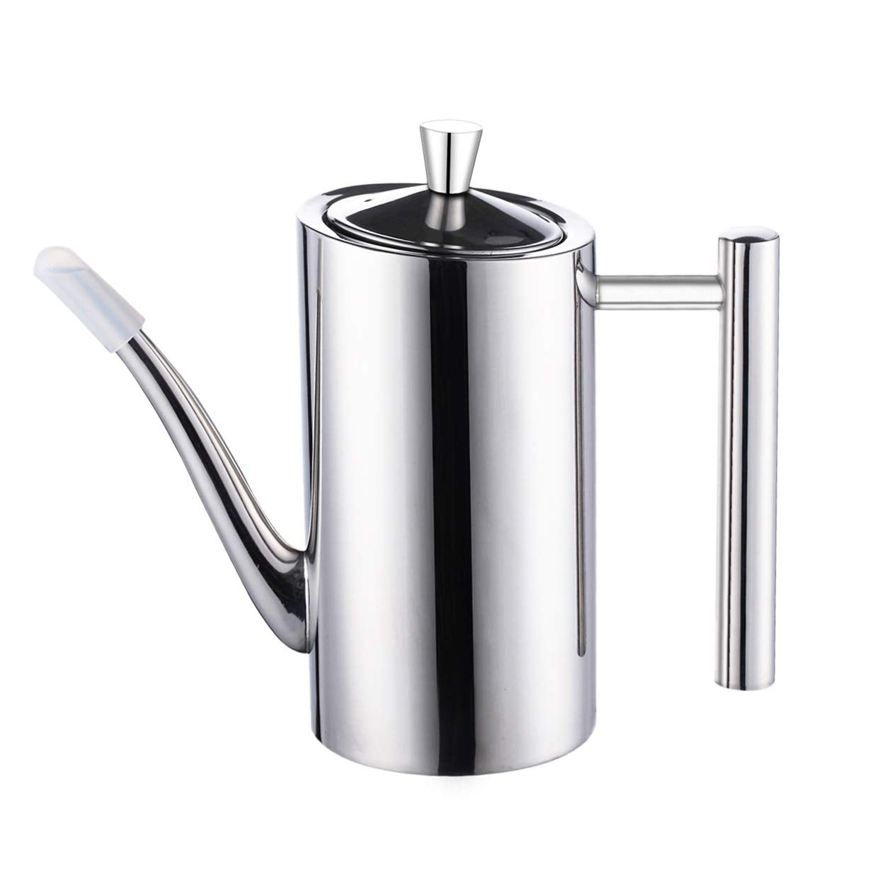 Sumerflos Olive Oil Dispenser Bottle Stainless Steel, 500Ml/17Oz Drip-Free Pouring Oil Pot Storage Container For Salad And Kitch