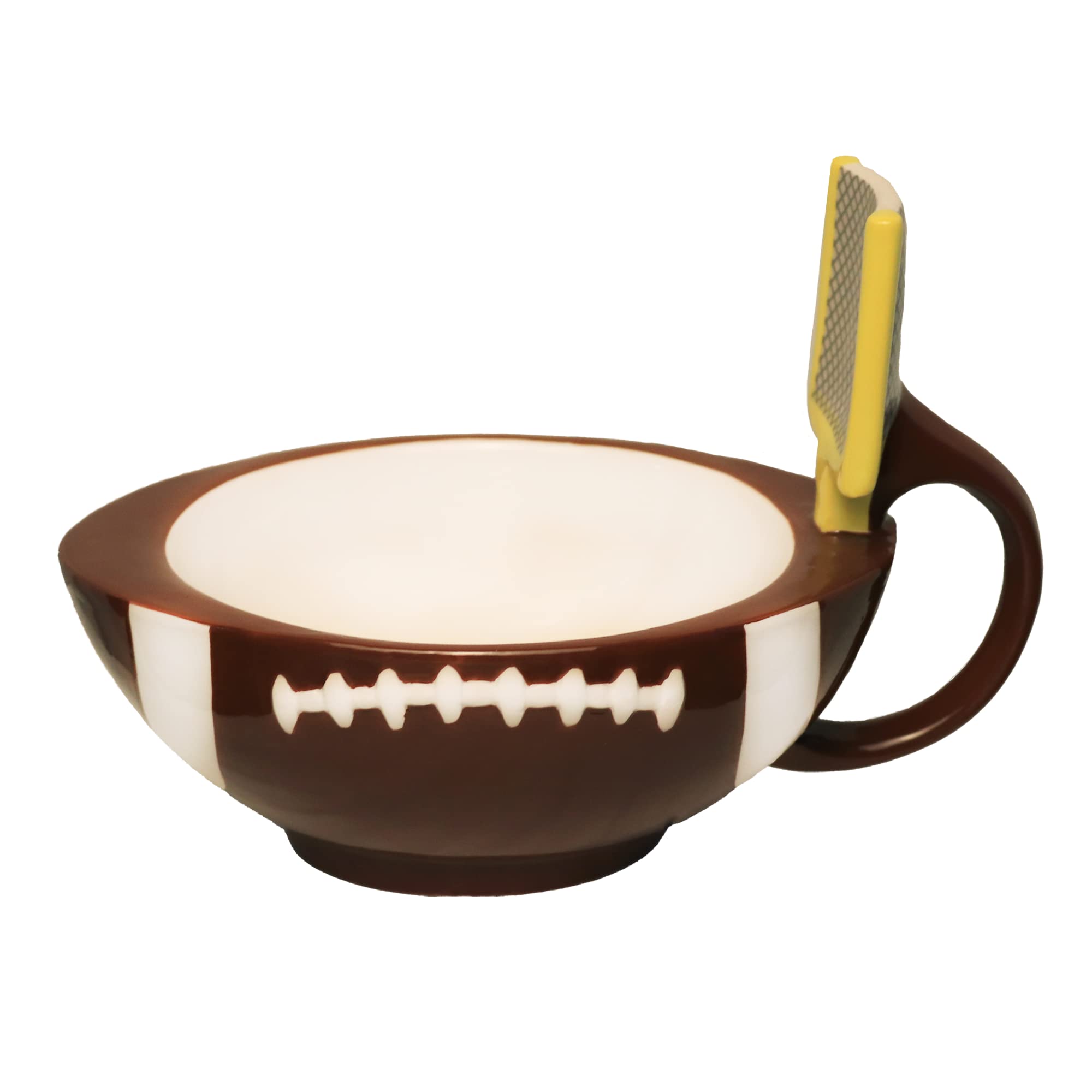 Silver Buffalo Officially Licensed MAXS creations The Mug With A goalpost game On Edition, 15 oz Football Mug