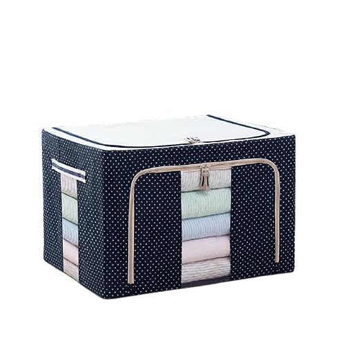 Adictum Storage With A Steel Frame And Two Zipped Openings Rectangular Organiser Bag With Window Folding Bag Under Bed Closet W