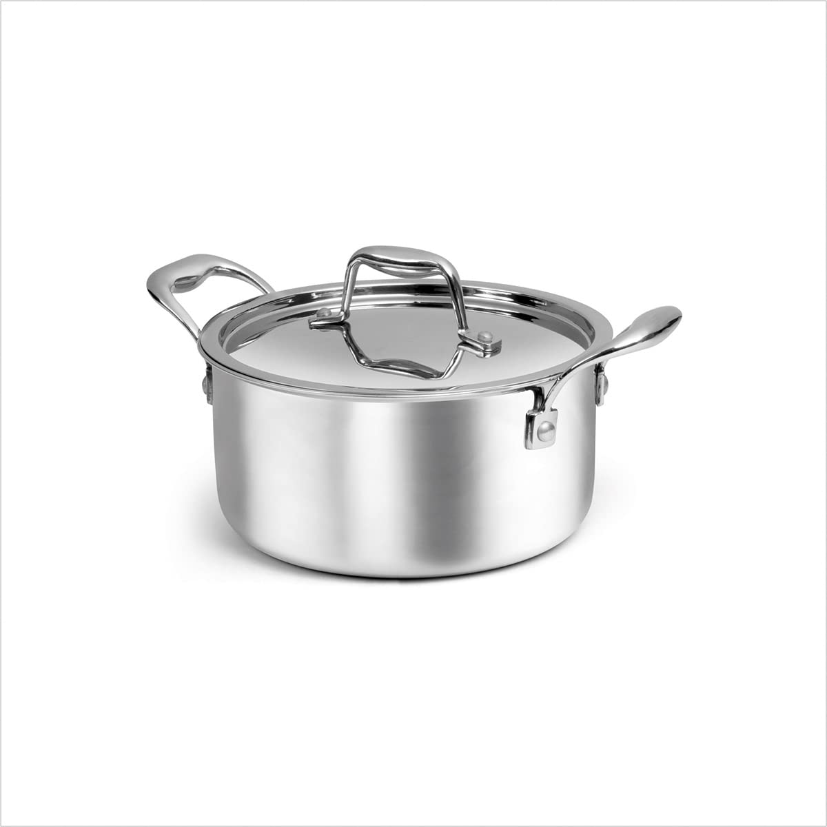 Signora Ware Artista Triply Stewpot Stainless Steel Induction Compatible Triply With Steel Lid (Induction And Gas Compatible), 2