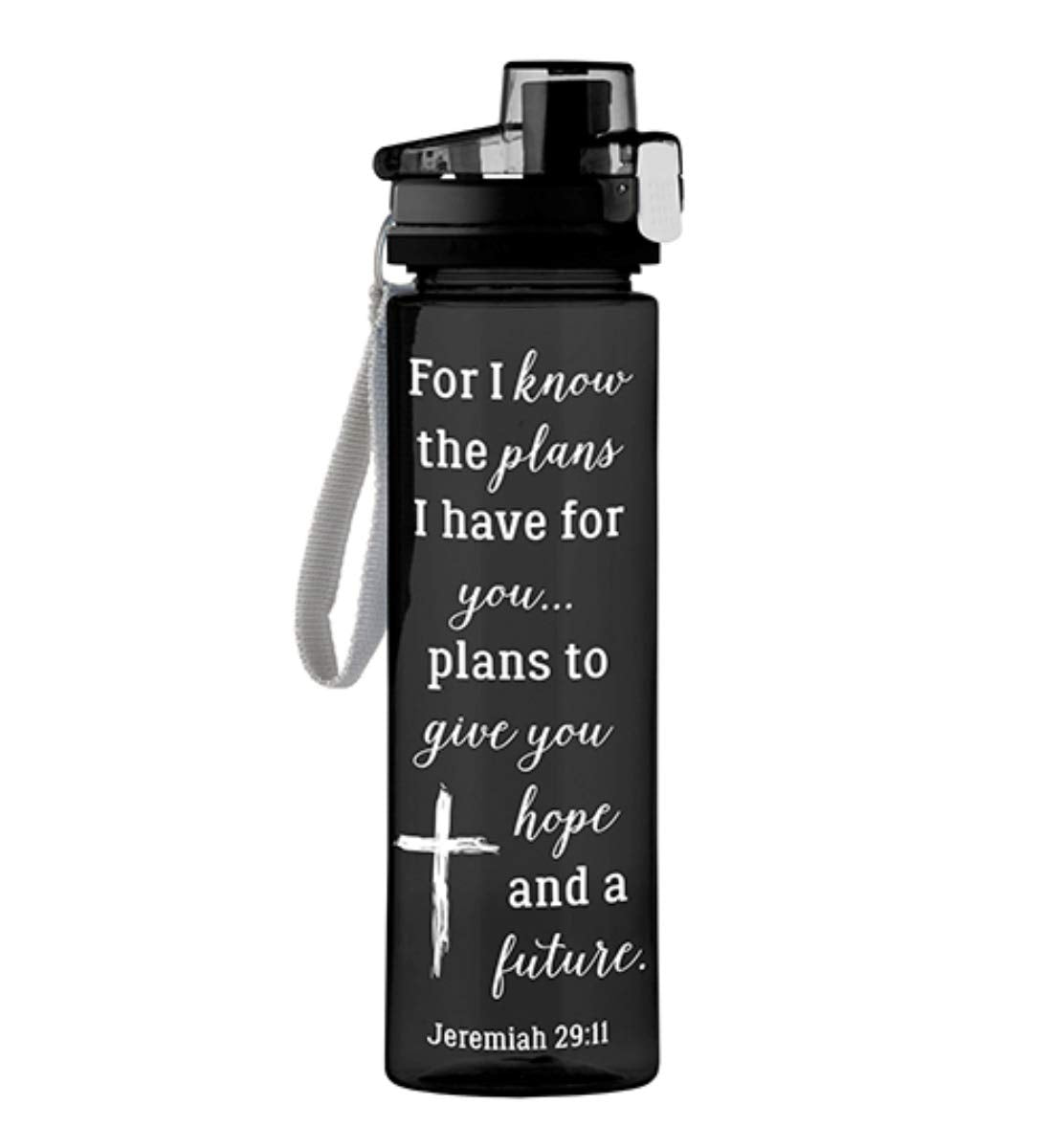 Religious Water Bottle  for I Know The Plans Jeremiah 29:11 Water Bottle, 25 Ounce