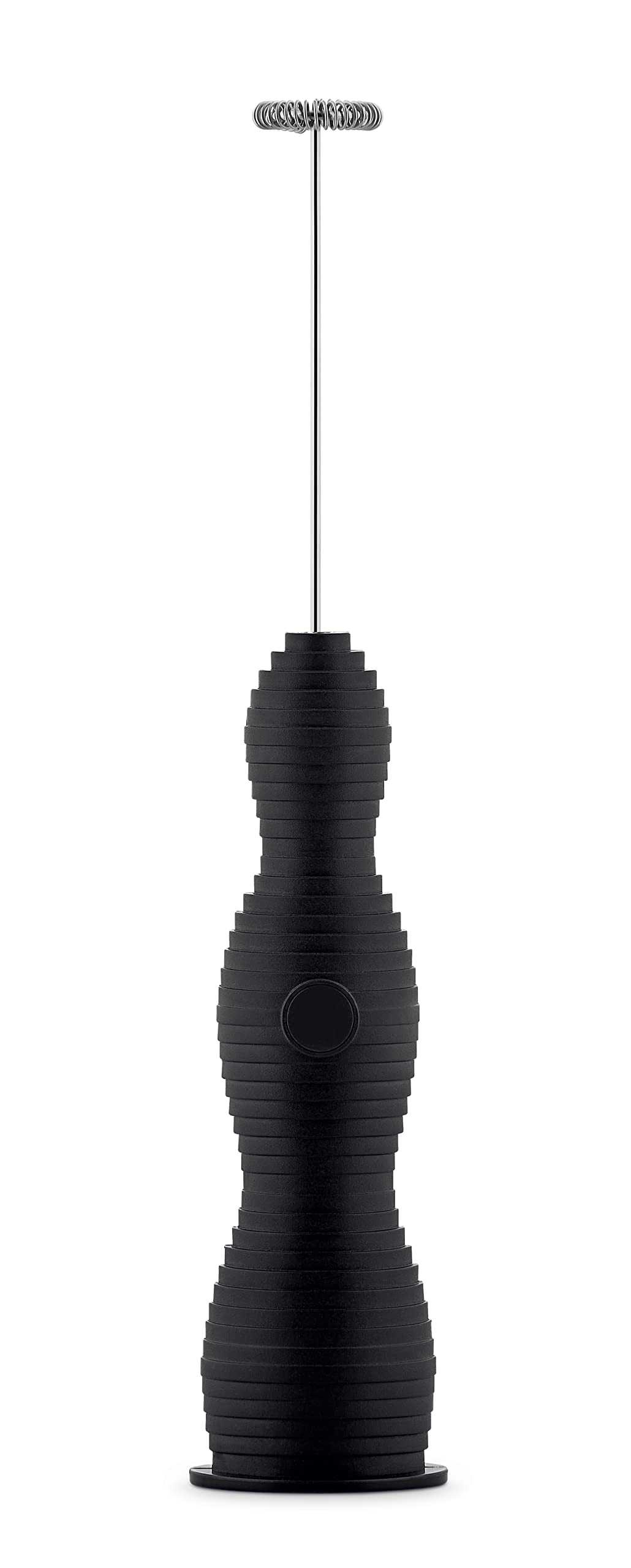 Alessi Pulcina MDL11 B - Design Milk Frother Beater, in Thermoplastic Resin, Steel Whisk and Rechargeable Battery, Black
