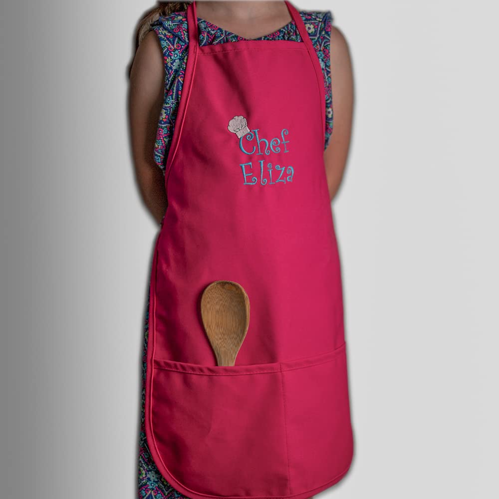 The Apronplace Personalized Chef Any Name Child Apron Long Add Your Own Name For Kids, Kitchen, Baking