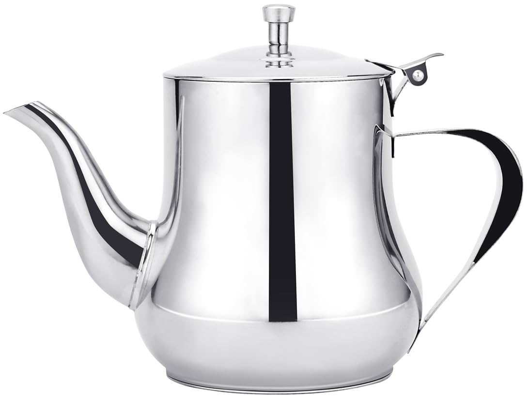 SANQIAHOME 570ml(19Oz) stainless steel small teapot