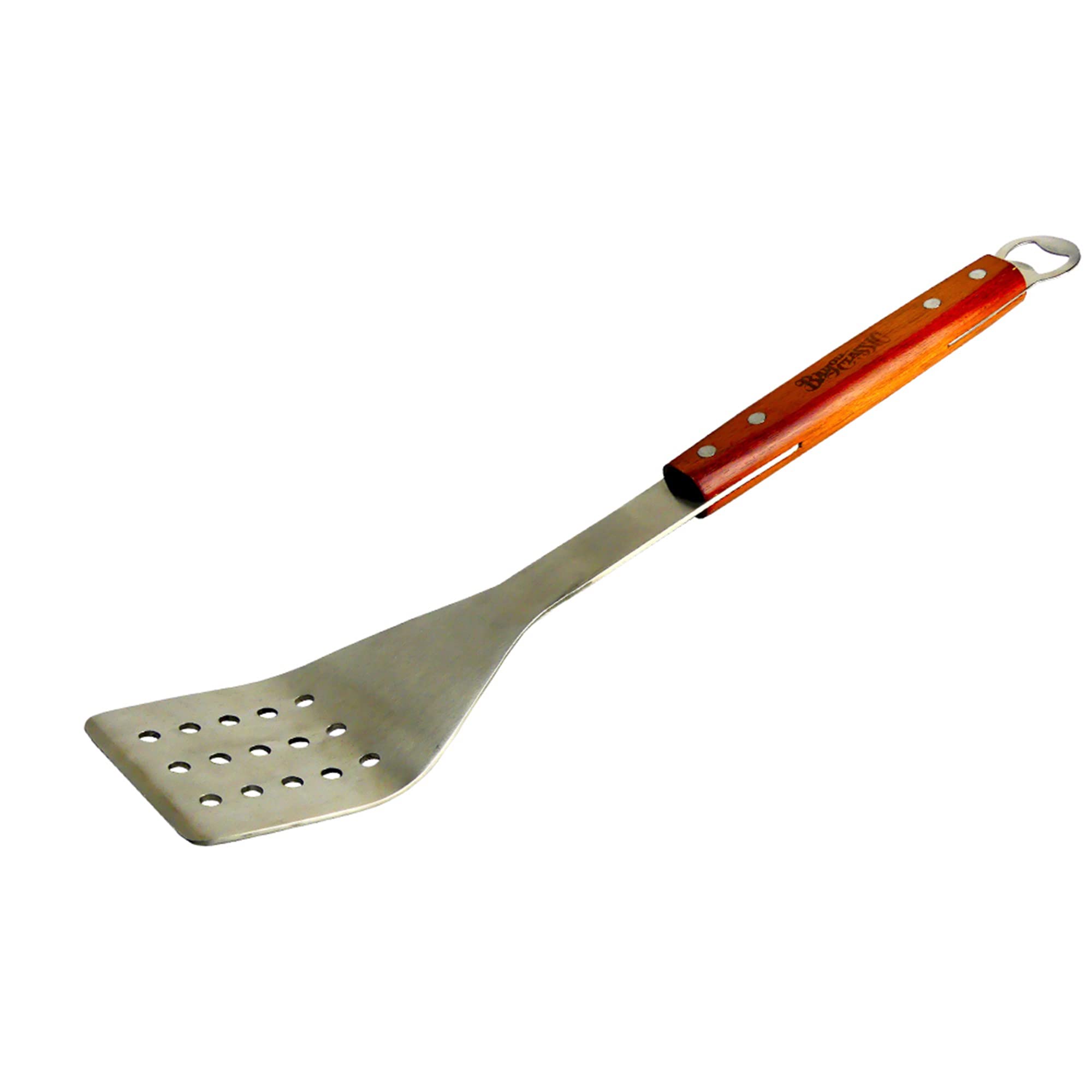 Bayou Classic Stainless Grill Spatula with hardwood handle