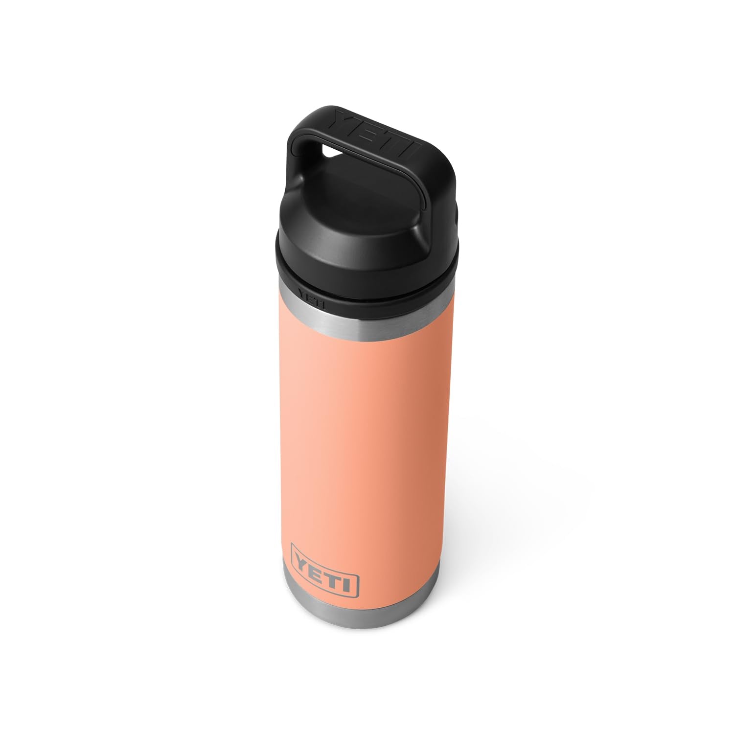YETI Rambler 18 oz Bottle, Leakproof, Vacuum Insulated, Stainless Steel with Chug Cap, Low Country Peach