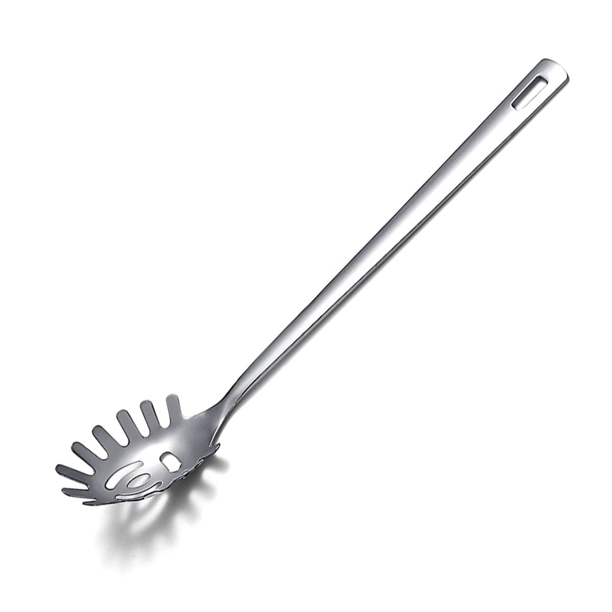 Spaghetti Spoon, Berglander Pasta Server, Stainless Steel Pasta Spoon, Pasta Fork, Noddle Fork, Heat Resistant, Dishwasher Safe,