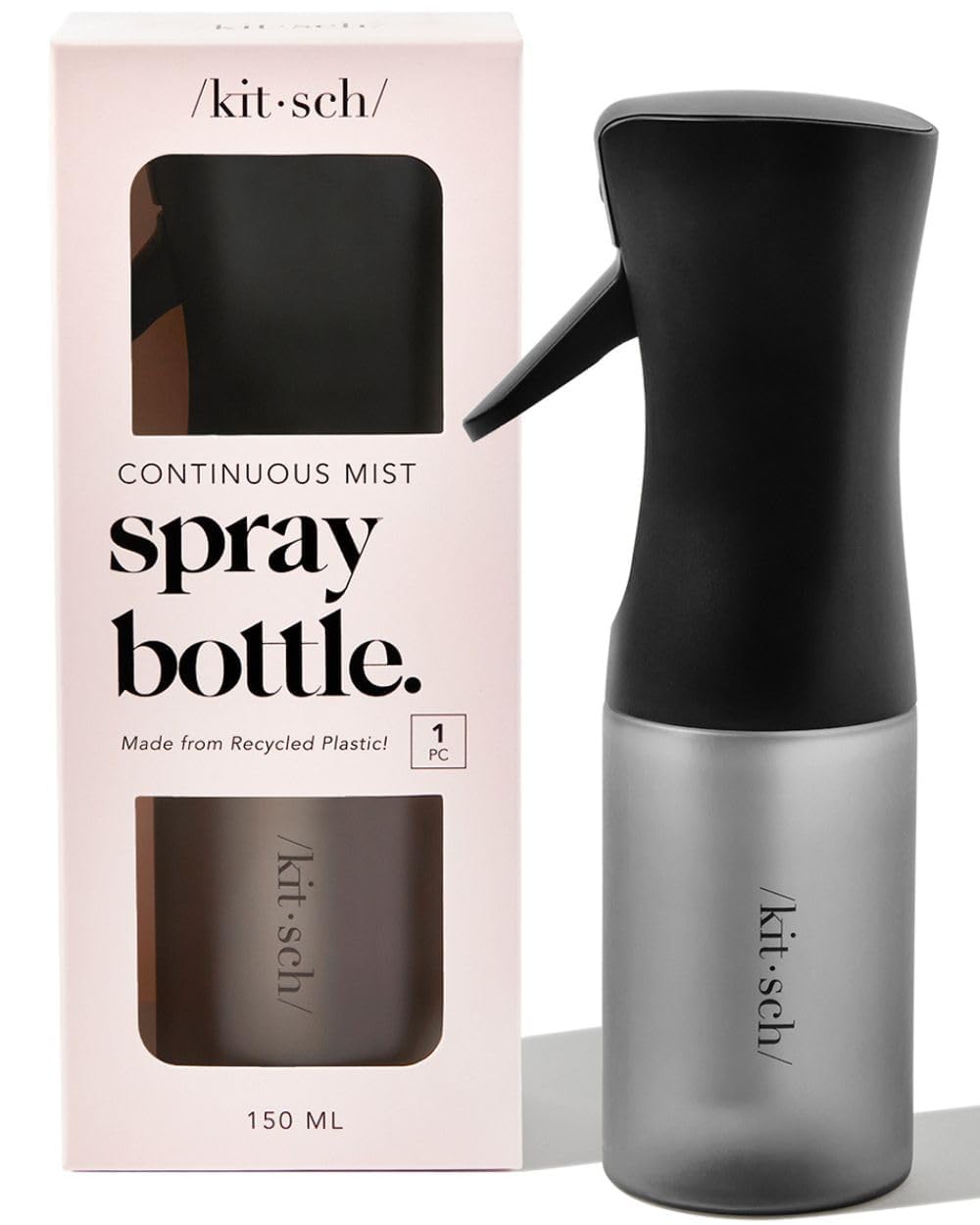 Kitsch Spray Bottle For Hair - Continuous Water Mister With Ultra Fine Mist For Hairstyling, Barbers, Salons, Cleaning, Plants,